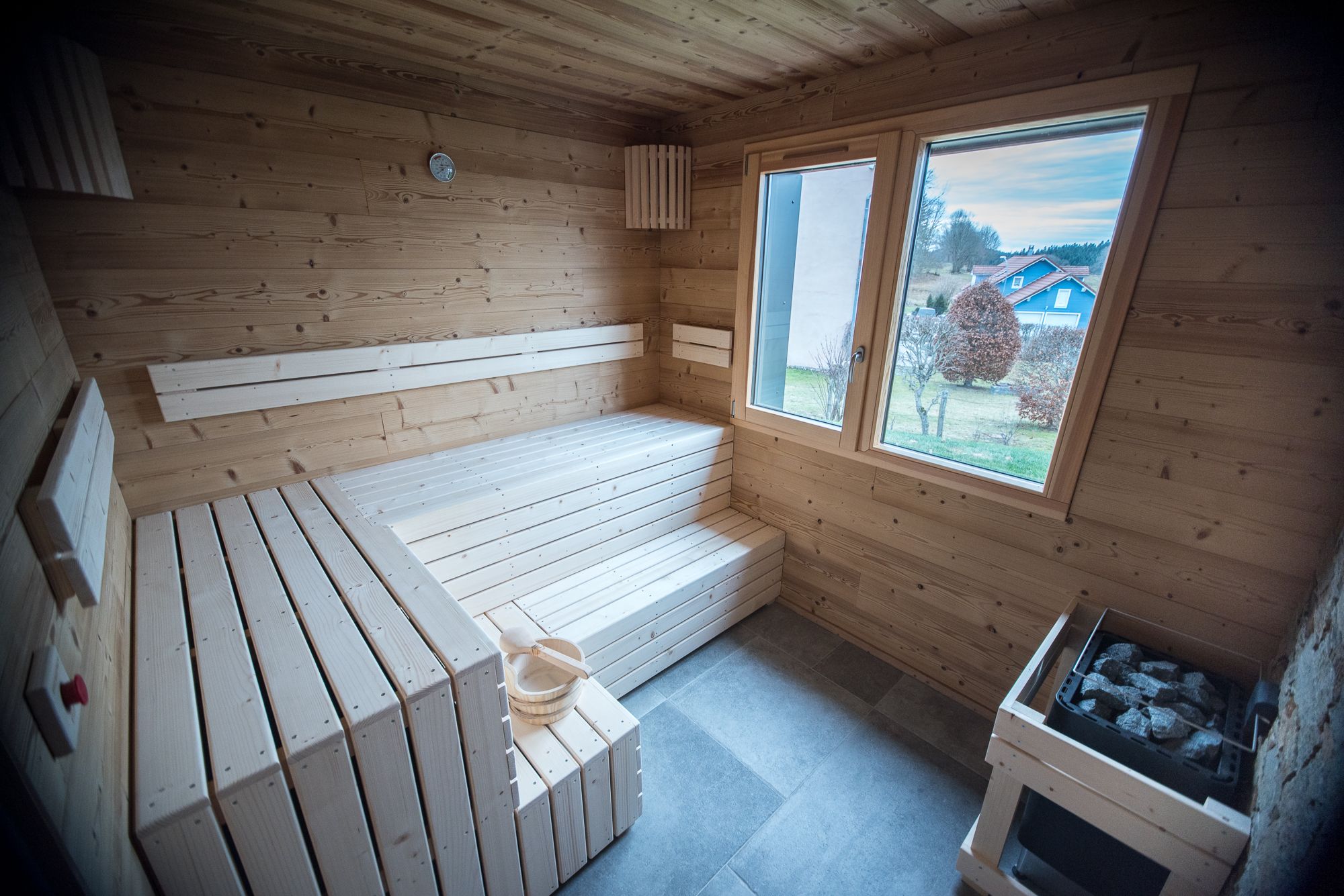 sauna finlandais à Notre Chalet